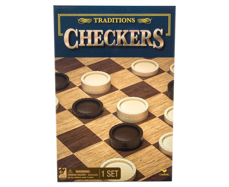 BATTAT Traditions Checkers Board Game 1 Set - Image 1